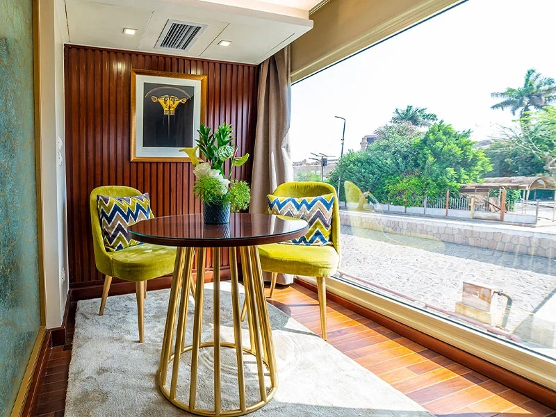 Lounge aboard the Sonesta Sun Goddess Nile Cruise Ship Nile cruise